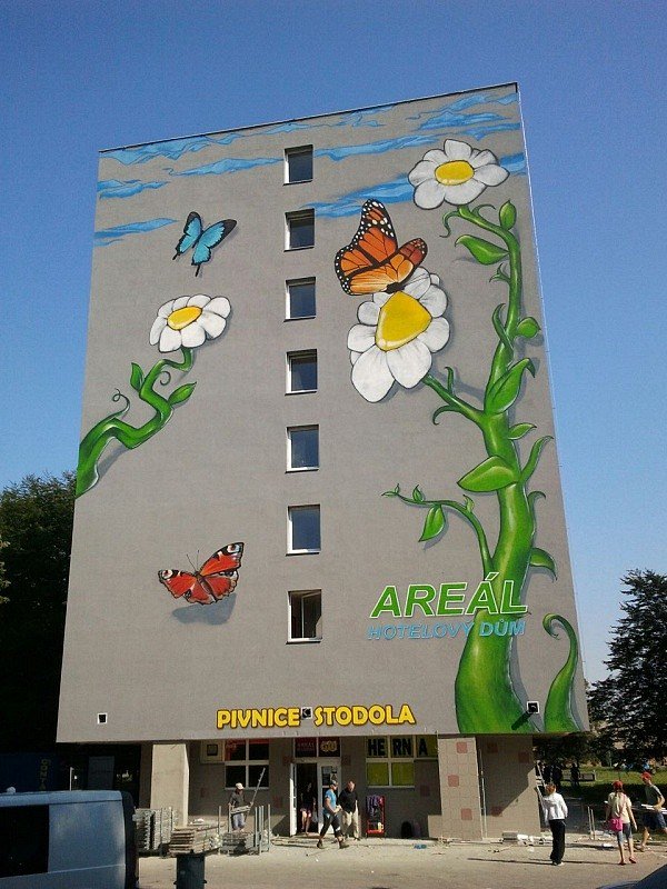 Malba na fasádu Ostrava