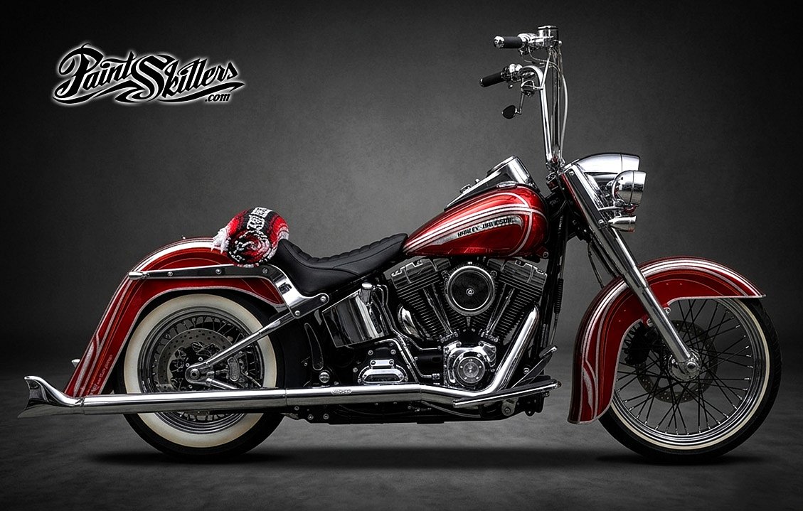 Harley-Davidson airbrush - Chicano Style