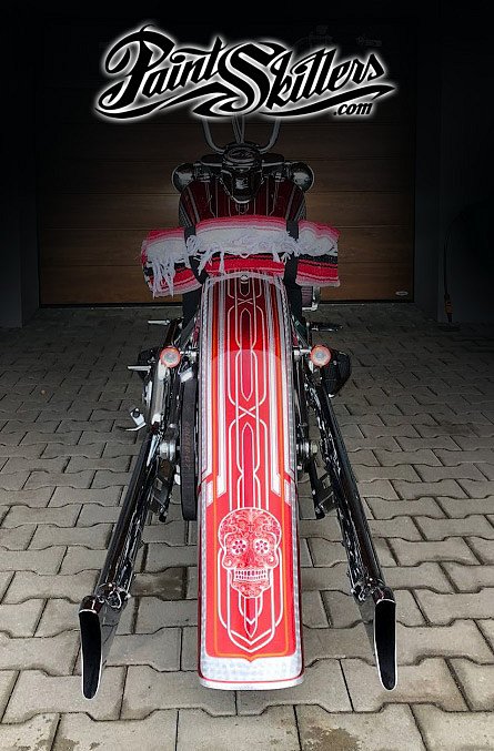 Harley-Davidson airbrush - Chicano Style