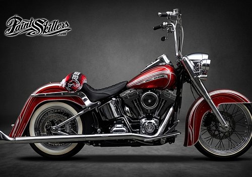 Harley-Davidson airbrush - Chicano Style